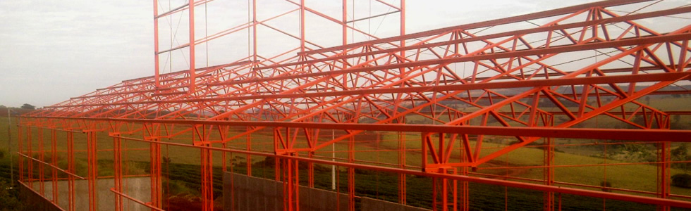 Fazenda Mataburrinhos - Obra da Cobertura de Secadora de Café - Patos de Minas - MG Fazenda Mataburrinhos - Obra da Cobertura de Secadora de Café - Patos de Minas - MG